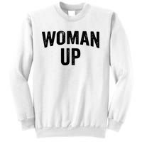 Woman Up Muscle Tank Top Funny Fitness Gym Workout Feminist Tank Top Sweatshirt