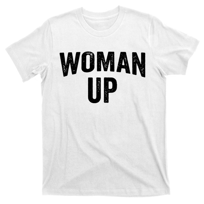 Woman Up Muscle Tank Top Funny Fitness Gym Workout Feminist Tank Top T-Shirt