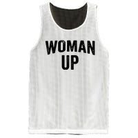 Woman Up Muscle Tank Top Funny Fitness Gym Workout Feminist Tank Top Mesh Reversible Basketball Jersey Tank