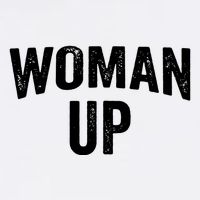 Woman Up Muscle Tank Top Funny Fitness Gym Workout Feminist Tank Top Youth Performance Sprint T-Shirt