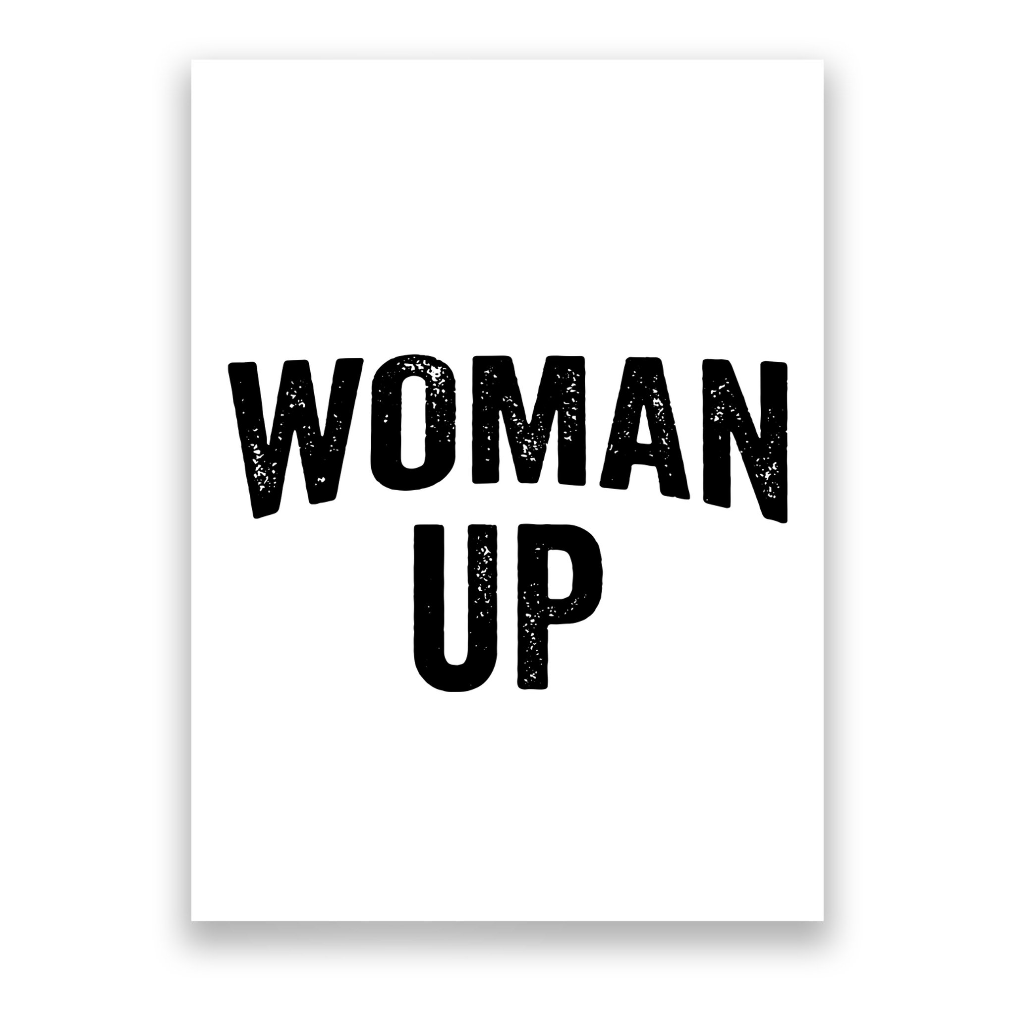 Woman Up Muscle Tank Top Funny Fitness Gym Workout Feminist Tank Top Poster
