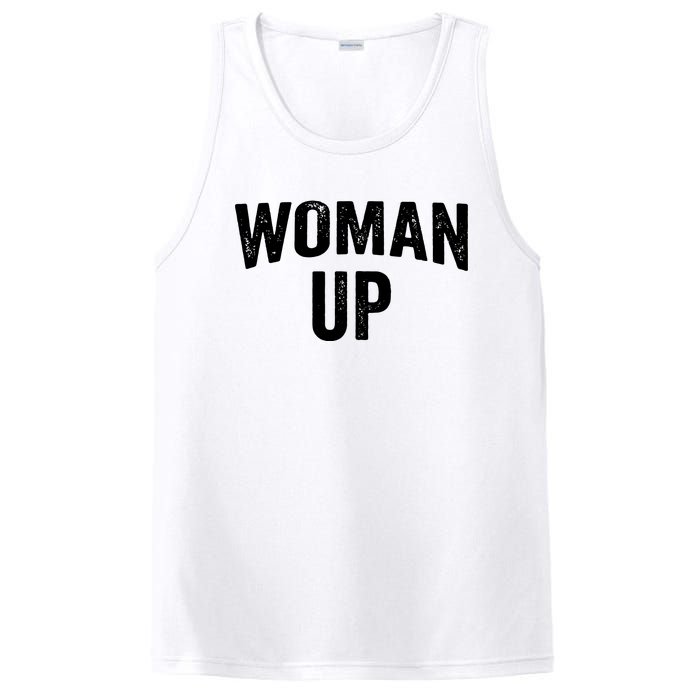 Woman Up Muscle Tank Top Funny Fitness Gym Workout Feminist Tank Top PosiCharge Competitor Tank