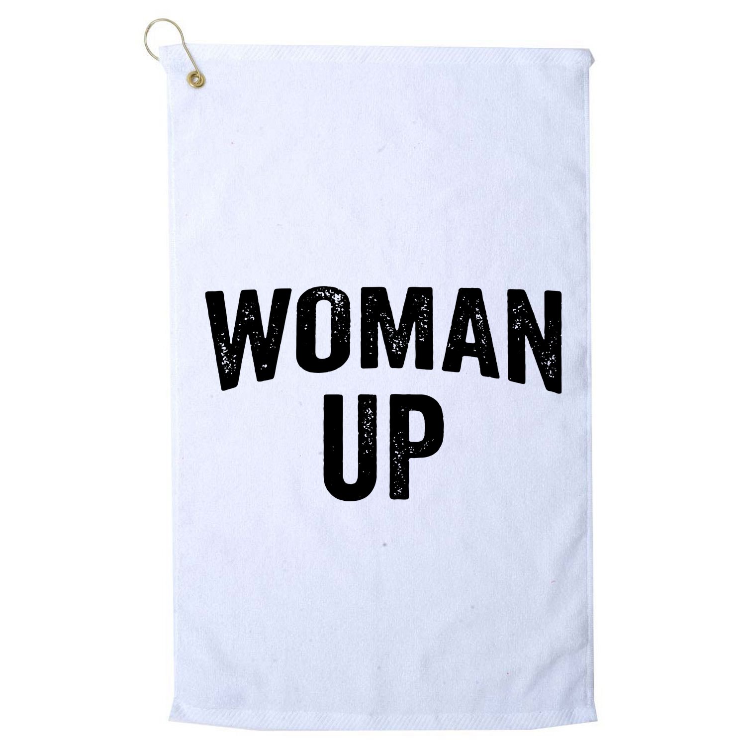 Woman Up Muscle Tank Top Funny Fitness Gym Workout Feminist Tank Top Golf Towel