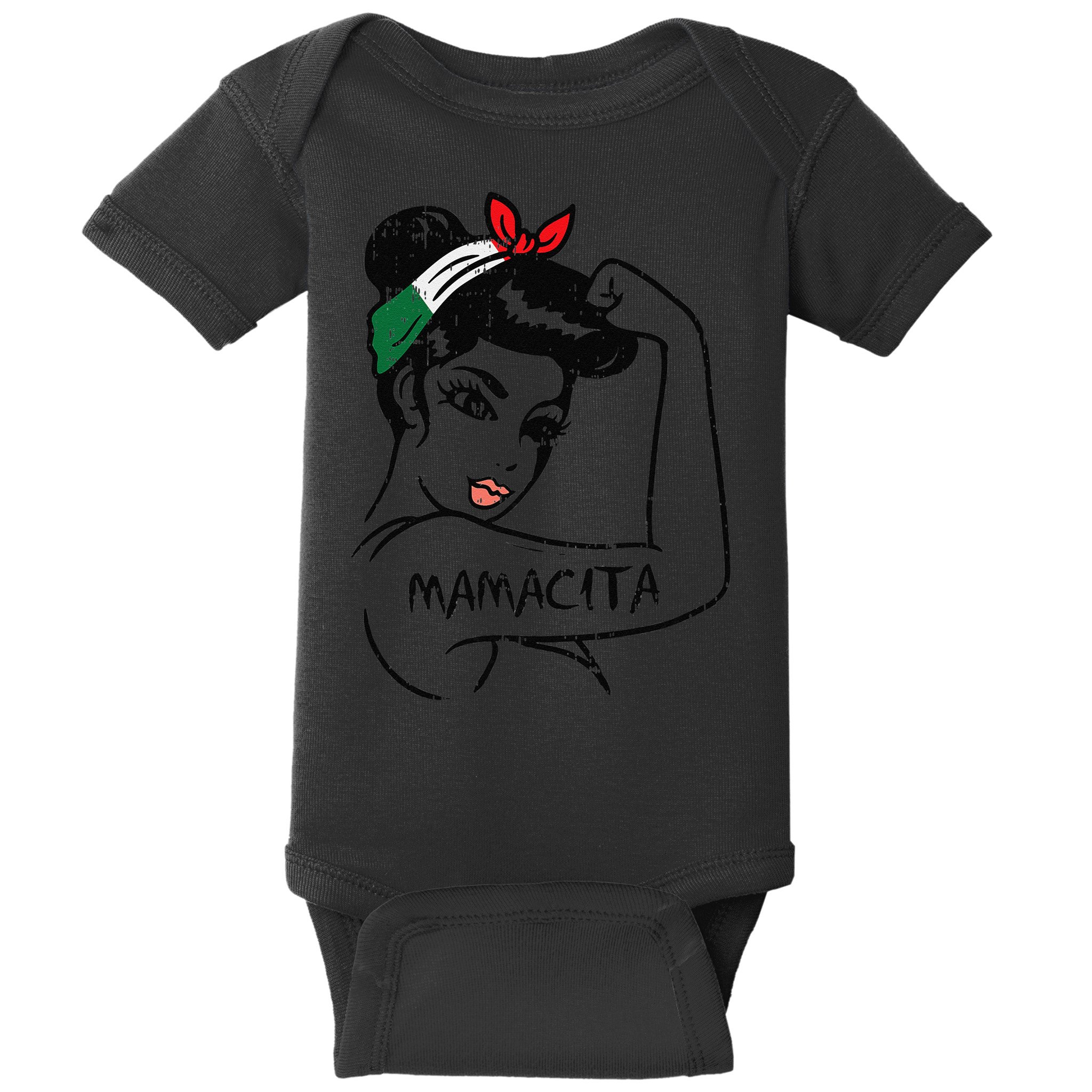 Womens Unbreakable Mexican Rosie Woman Mamacita Cinco De Mayo Women Baby Bodysuit