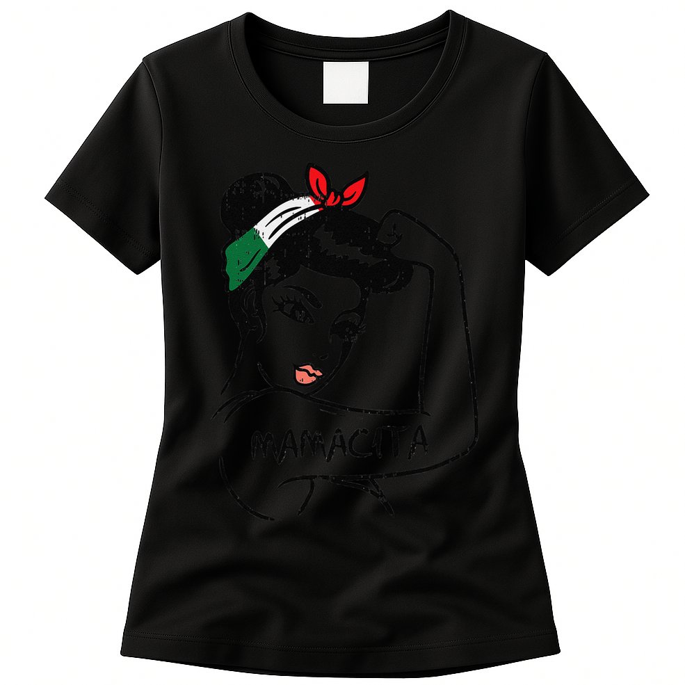 Womens Unbreakable Mexican Rosie Woman Mamacita Cinco De Mayo Women Womens T-Shirt