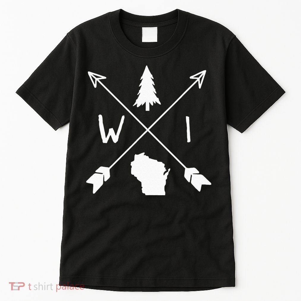 Wisconsin Up North Home State Midwest Wisco Vintage Retro Tall T-Shirt
