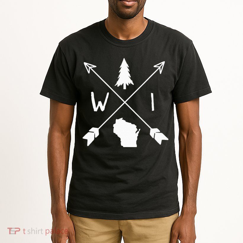 Wisconsin Up North Home State Midwest Wisco Vintage Retro Tall T-Shirt