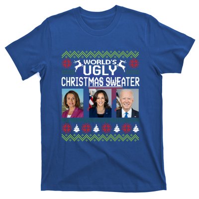 World's Ugly Pelosi Kamala Joe Biden Christmas Sweater Gift T-Shirt