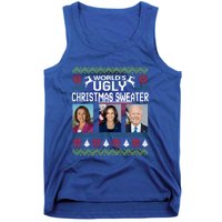 World's Ugly Pelosi Kamala Joe Biden Christmas Sweater Gift Tank Top