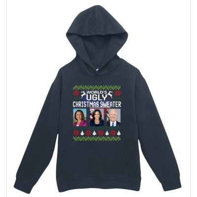 World's Ugly Pelosi Kamala Joe Biden Christmas Sweater Gift Urban Pullover Hoodie