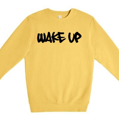 Wake Up Pro Human Rights Civil Right Racial Equality Premium Crewneck Sweatshirt