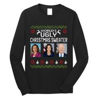 World's Ugly Pelosi Kamala Joe Biden Christmas Sweater Long Sleeve Shirt