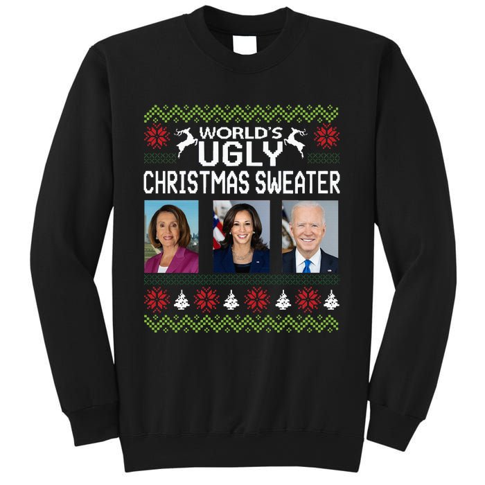 World's Ugly Pelosi Kamala Joe Biden Christmas Sweater Sweatshirt