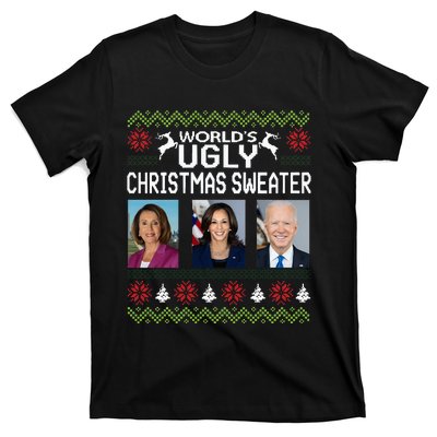 World's Ugly Pelosi Kamala Joe Biden Christmas Sweater T-Shirt