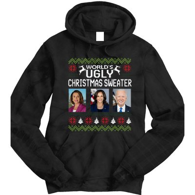 World's Ugly Pelosi Kamala Joe Biden Christmas Sweater Tie Dye Hoodie