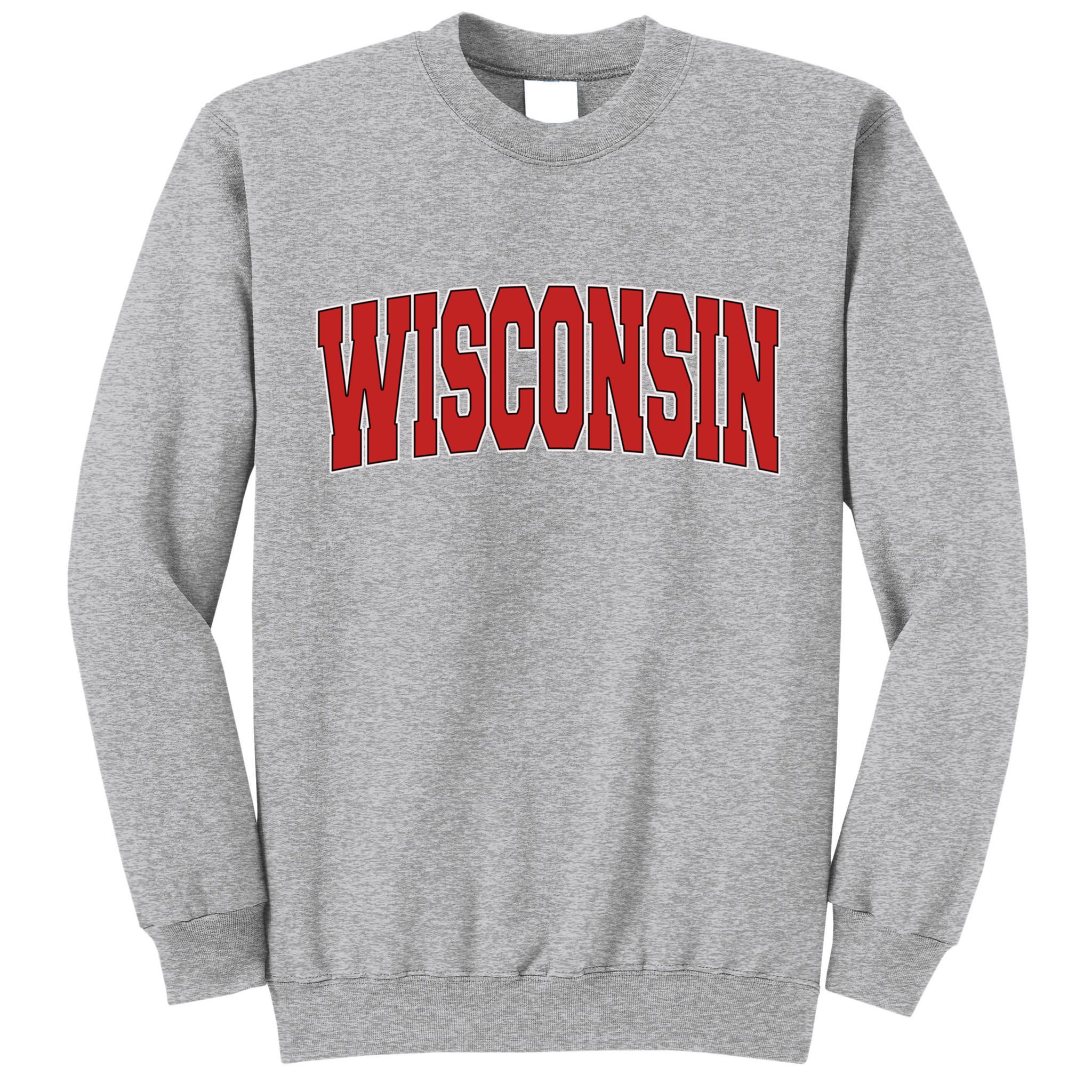 Wisconsin Usa State Wi Varsity Style Vintage Sports Cool Gift Tall Sweatshirt