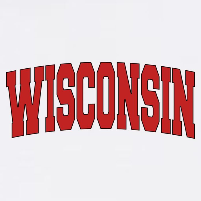 Wisconsin Usa State Wi Varsity Style Vintage Sports Cool Gift Button