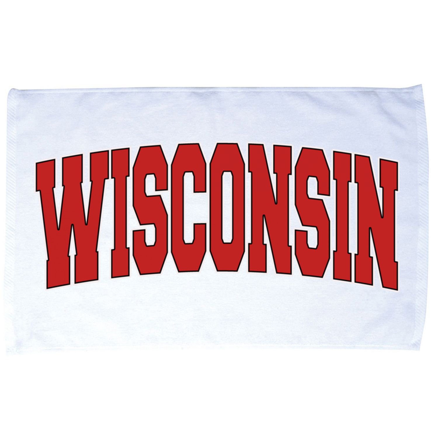 Wisconsin Usa State Wi Varsity Style Vintage Sports Cool Gift Microfiber Hand Towel