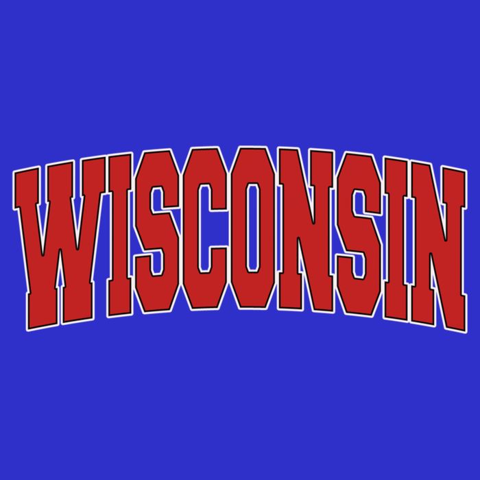 Wisconsin Usa State Wi Varsity Style Vintage Sports Cute Gift T-Shirt
