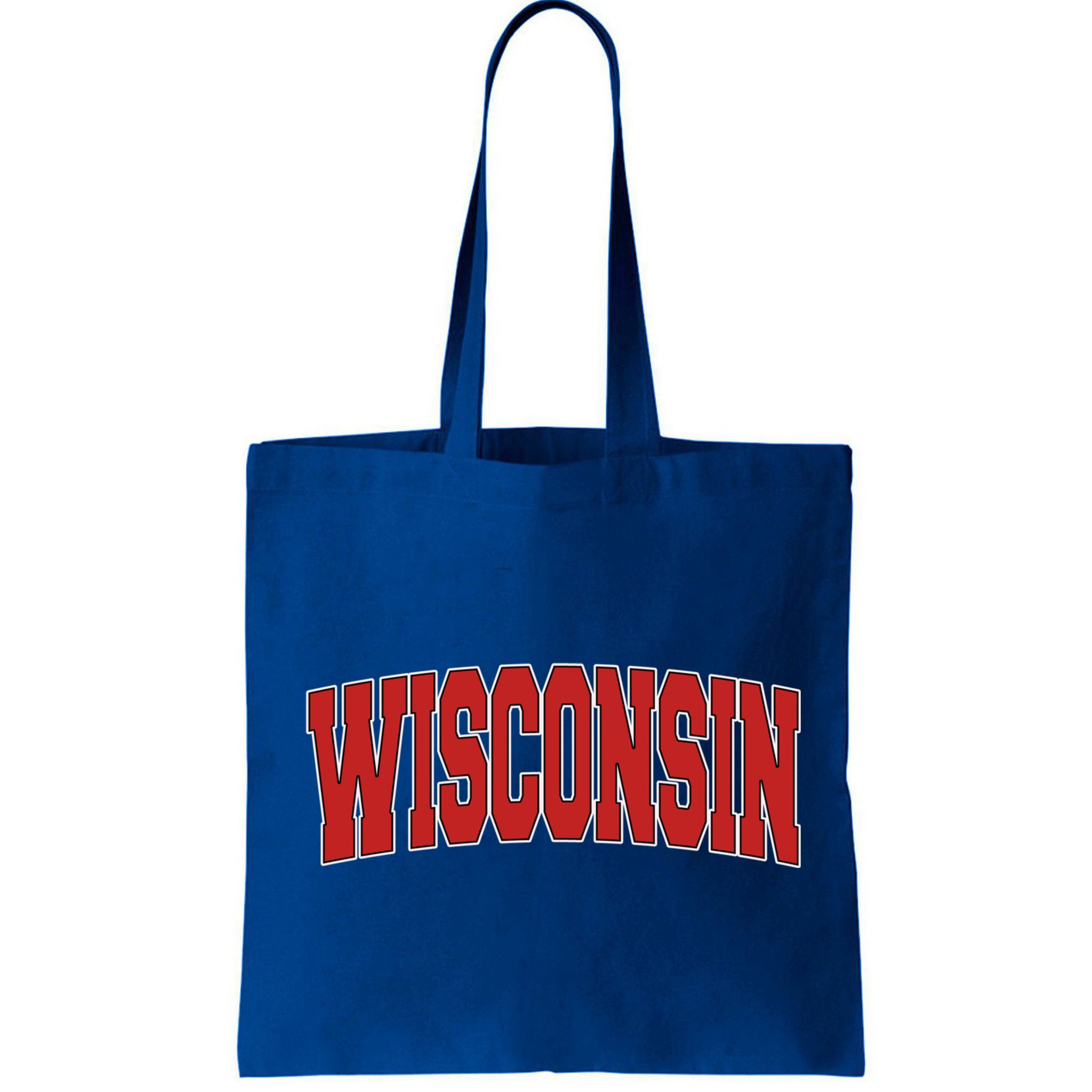 Wisconsin Usa State Wi Varsity Style Vintage Sports Cute Gift Bag