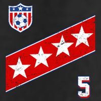 WomenS Us Soccer Jersey Number 5 7 Panel Mesh Trucker Snapback Hat
