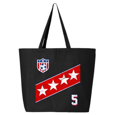 WomenS Us Soccer Jersey Number 5 25L Jumbo Tote