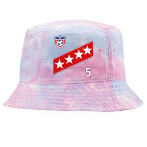 WomenS Us Soccer Jersey Number 5 Tie-Dyed Bucket Hat