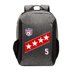 WomenS Us Soccer Jersey Number 5 Vector Backpack