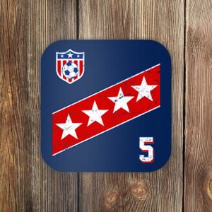 WomenS Us Soccer Jersey Number 5 Coaster