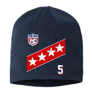 WomenS Us Soccer Jersey Number 5 Sustainable Beanie