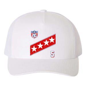 WomenS Us Soccer Jersey Number 5 Yupoong Adult 5-Panel Trucker Hat