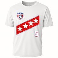 WomenS Us Soccer Jersey Number 5 Cooling Performance Crew T-Shirt