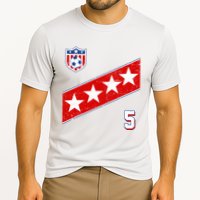 WomenS Us Soccer Jersey Number 5 Cooling Performance Crew T-Shirt