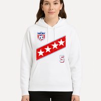 WomenS Us Soccer Jersey Number 5 Hoodie