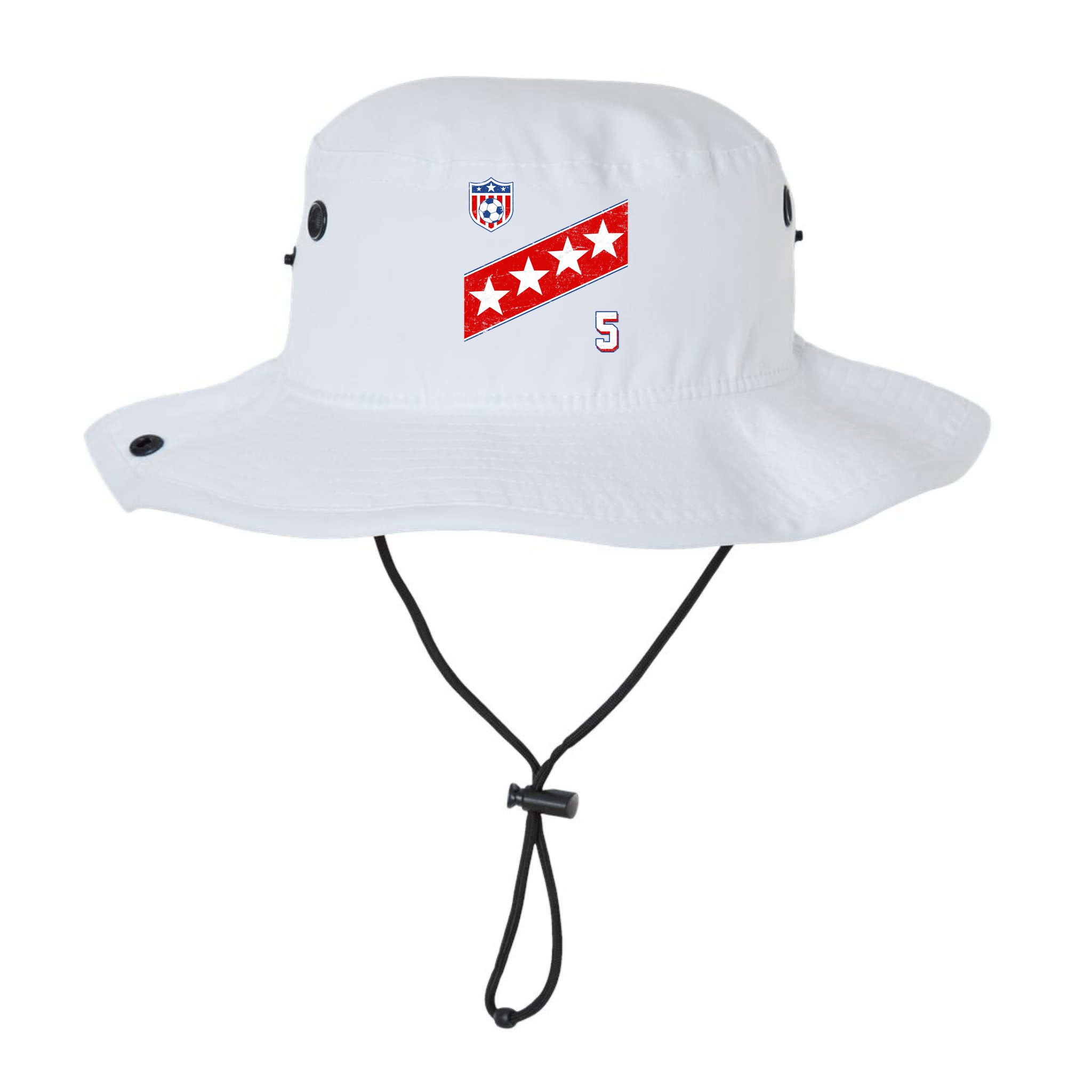 WomenS Us Soccer Jersey Number 5 Bucket Hat