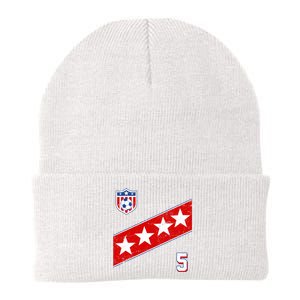 WomenS Us Soccer Jersey Number 5 Knit Cap Winter Beanie