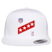 WomenS Us Soccer Jersey Number 5 Flatbill Hat
