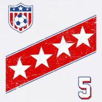 WomenS Us Soccer Jersey Number 5 Flatbill Hat