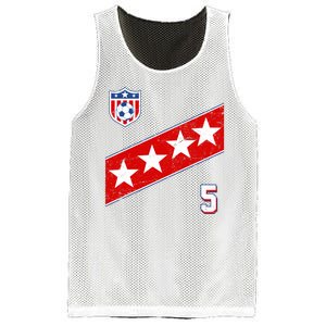 WomenS Us Soccer Jersey Number 5 Mesh Reversible Basketball Jersey Tank