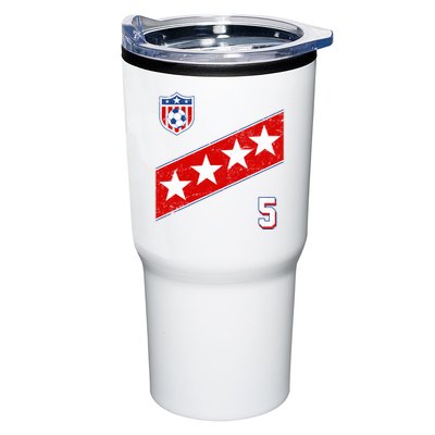 WomenS Us Soccer Jersey Number 5 Tumbler