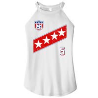 WomenS Us Soccer Jersey Number 5 Women's Perfect Tri Rocker Tank