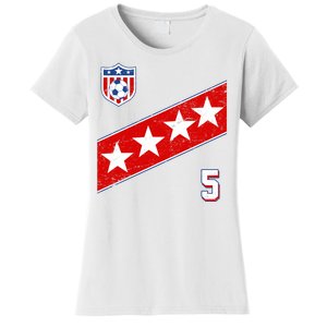 WomenS Us Soccer Jersey Number 5 Women's T-Shirt