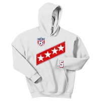 WomenS Us Soccer Jersey Number 5 Kids Hoodie