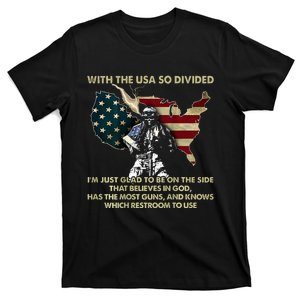 With Usa So Divide IM Just Glad To Be On The Side T-Shirt