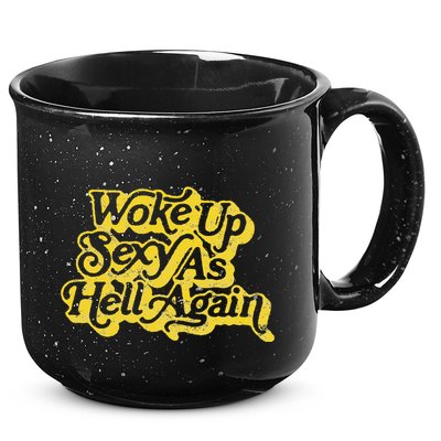 Woke Up Sexy As Hell Again! Retro 60s Vibe 15oz Campfire Ceramic Mug