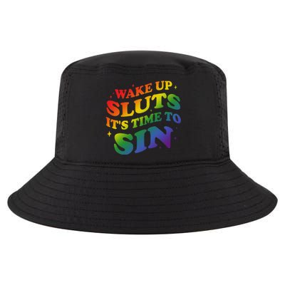 Wake Up Sluts Its Time To Sin Cool Comfort Performance Bucket Hat