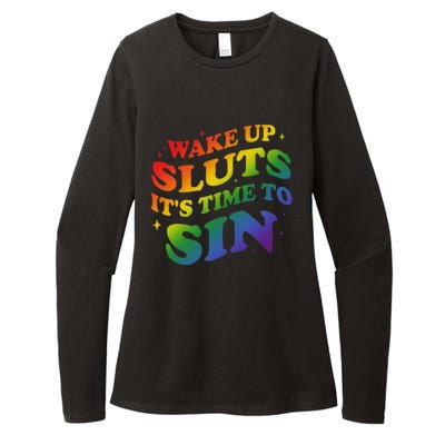 Wake Up Sluts Its Time To Sin Womens CVC Long Sleeve Shirt