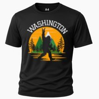 Washington Us State Bigfoot Sasquatch Cooling Performance Crew T-Shirt