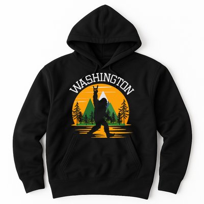 Washington Us State Bigfoot Sasquatch Hoodie