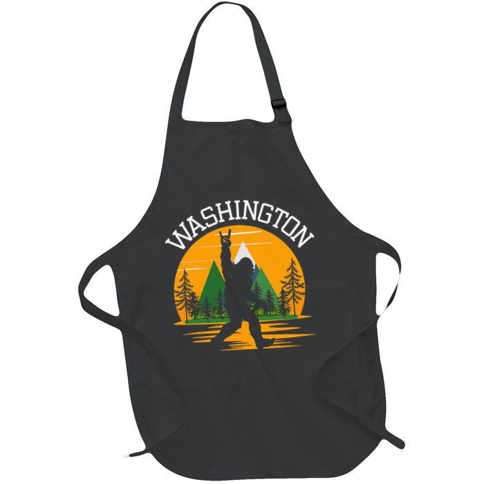 Washington Us State Bigfoot Sasquatch Apron